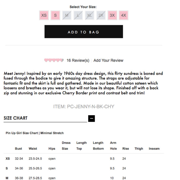 Jenny - Cherry 60's Swing Dress - Picture 4 of 5